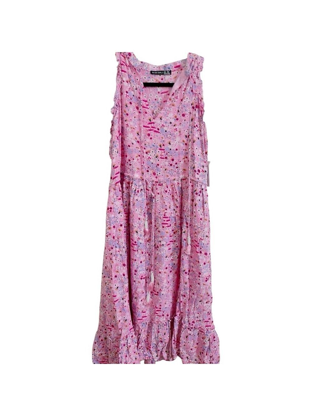 Black Tape Petite Small Cherry Blossom Maxi Dress - Picture 2 of 8